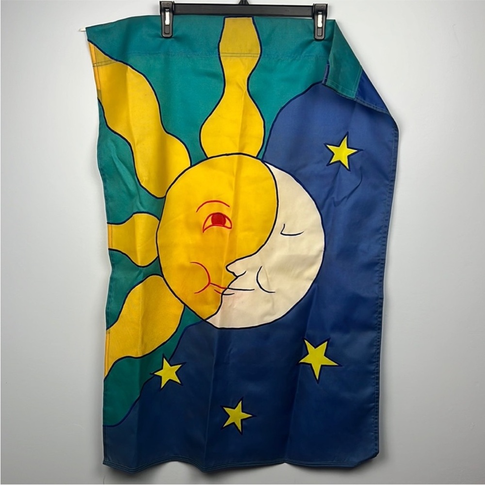 90s Moon sun stars outdoor flag